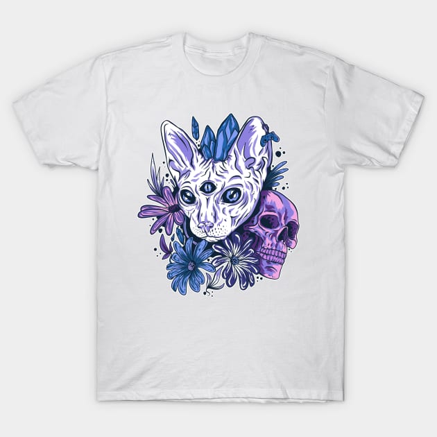 Vapor Cat T-Shirt by aaallsmiles